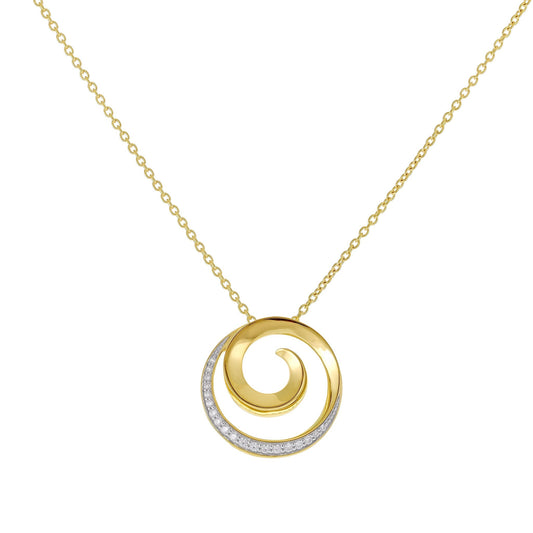 18ct Solid 3 Micron Gold Plated 925 Sterling Silver Necklace 