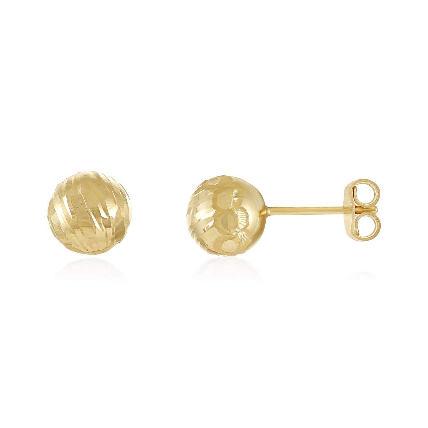 9ct Yellow Gold Ball Stud Earrings