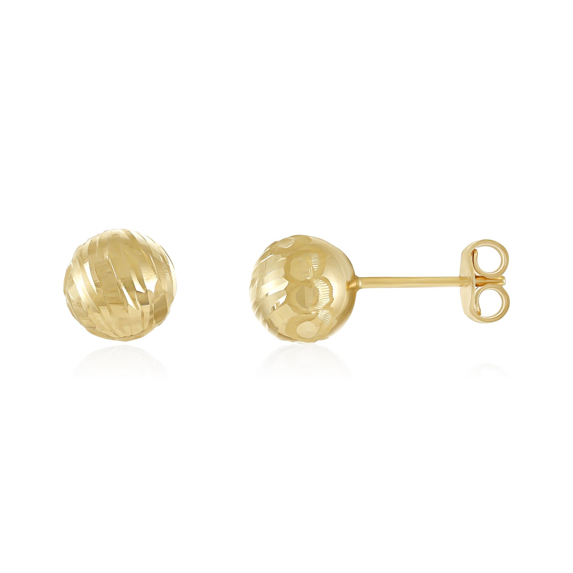 9ct Yellow Gold Ball Stud Earrings