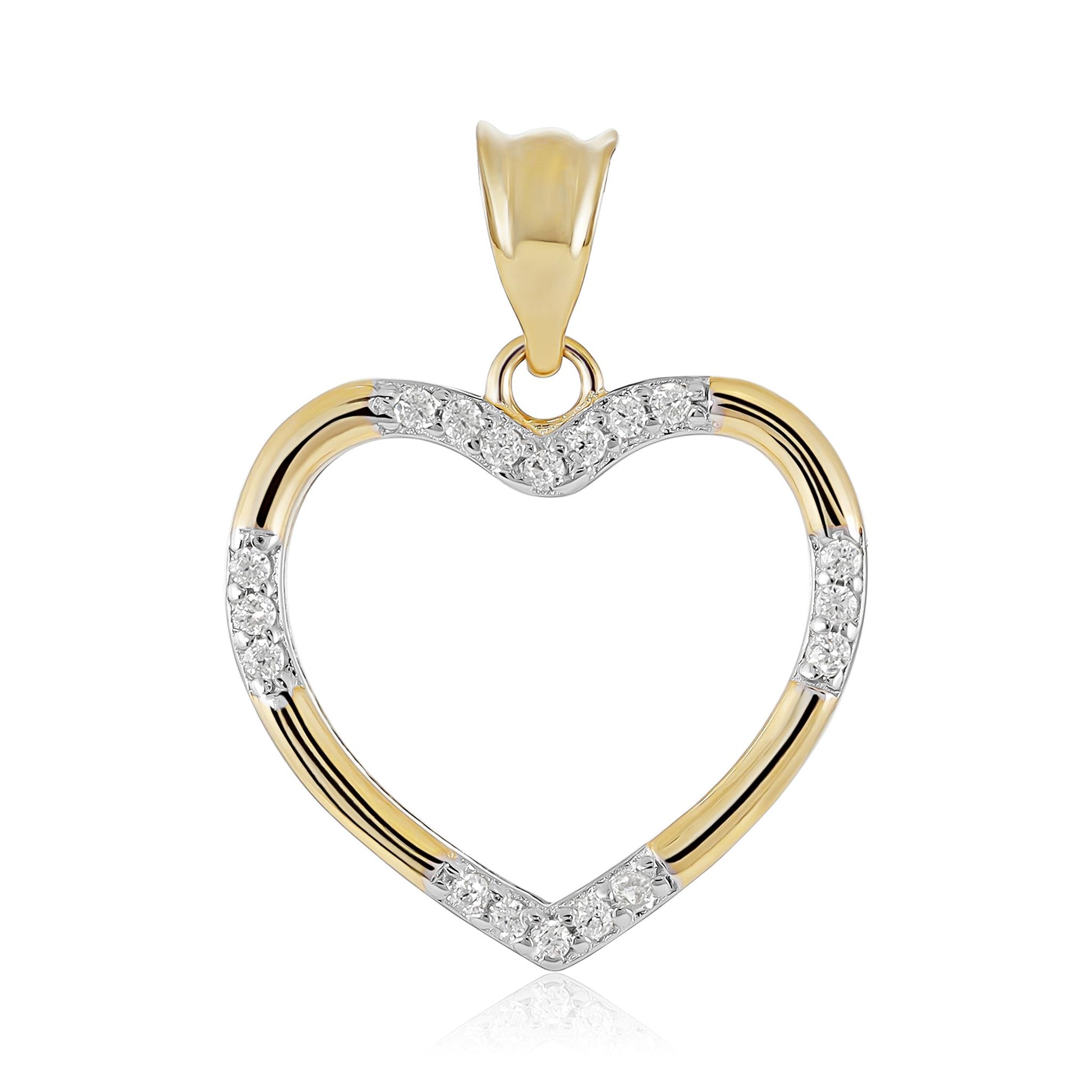 9ct Yellow Gold Heart Pendant