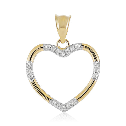 9ct Yellow Gold Heart Pendant