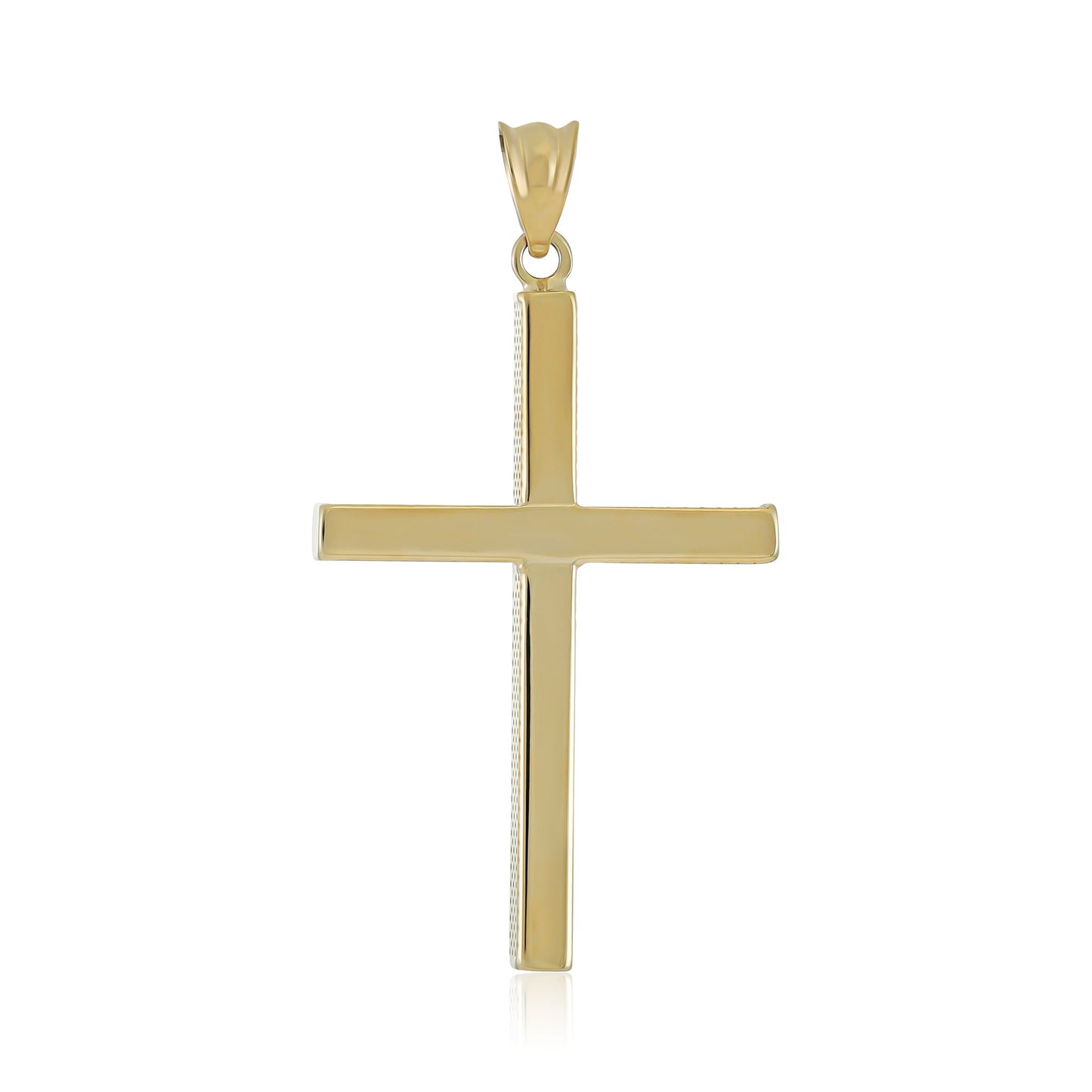 9ct Yellow Gold Classic Style Cross Pendant