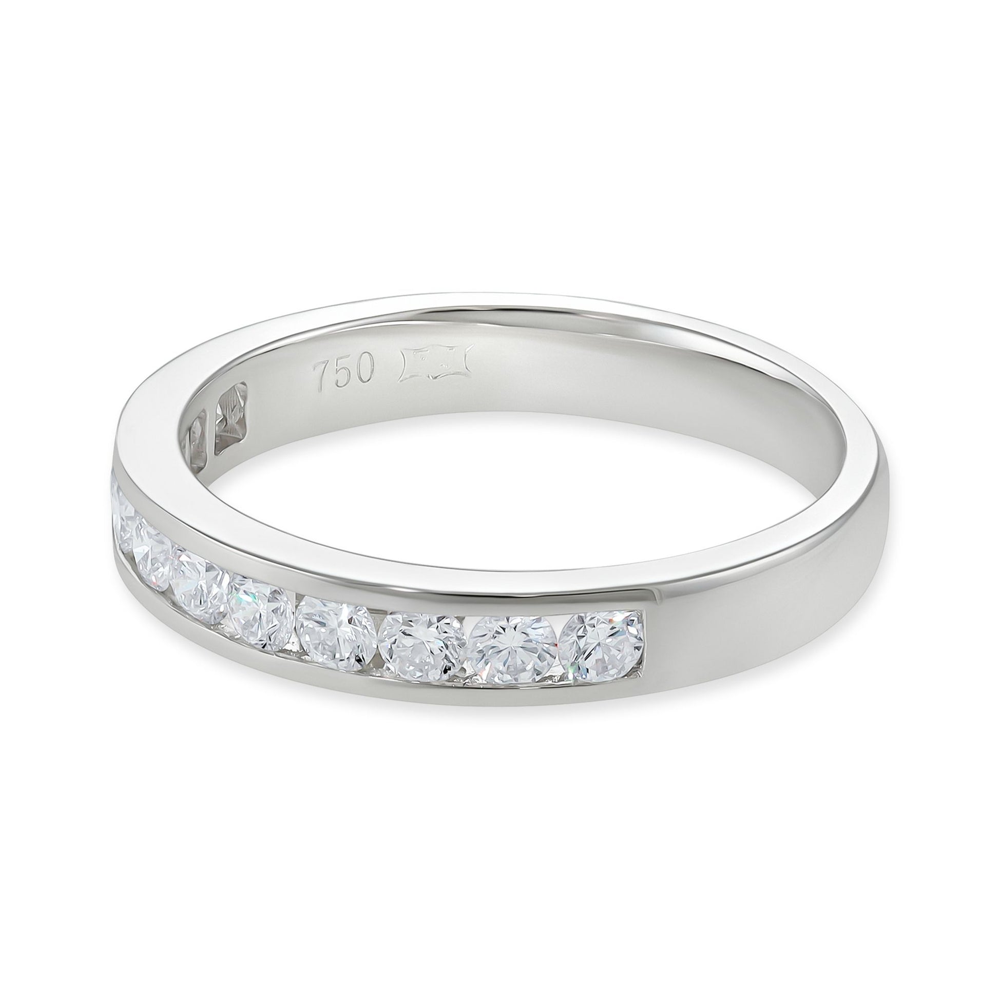 18ct White Gold Diamond Classic Ring