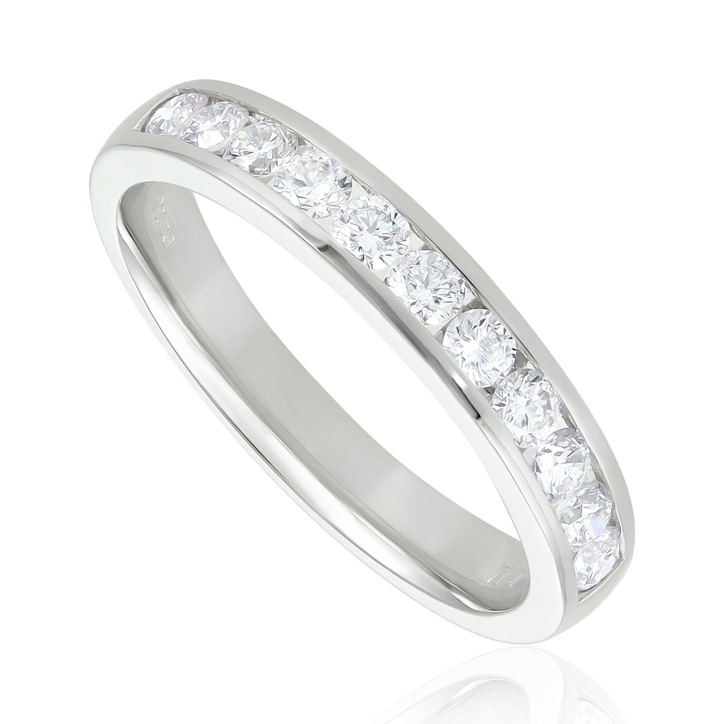 18ct White Gold Diamond Classic Ring